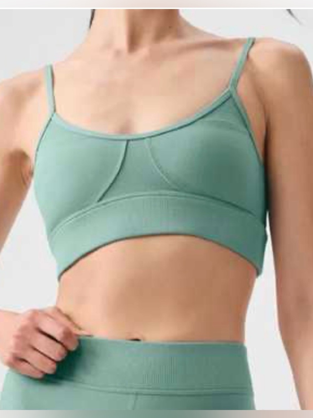 Yoga Green sports bra
